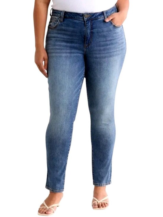 Kut from the Kloth Denim - Kut From the Kloth Women Jeans Size 24W Blue Katy Boyfriend Rear Flap Pockets